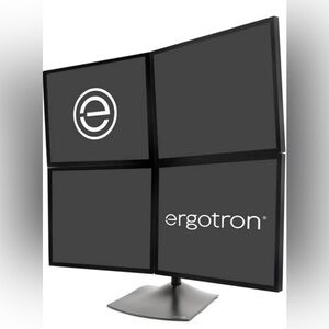 Ergotron – DS100 Quad Monitor Stand Desk,  – 4 Up to 24 Inches, 0 to 31 lbs Each